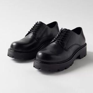 Vagabond Shoemakers Cosmo 2.0 Chunky Lace-Up Loafer Black Leather US 10 EU 40 S6